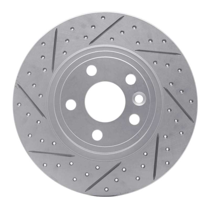 R1 Concepts — R1 15-20 Jaguar E-Pace Rear Right Drilled & Slotted Geo-Carbon Rotor