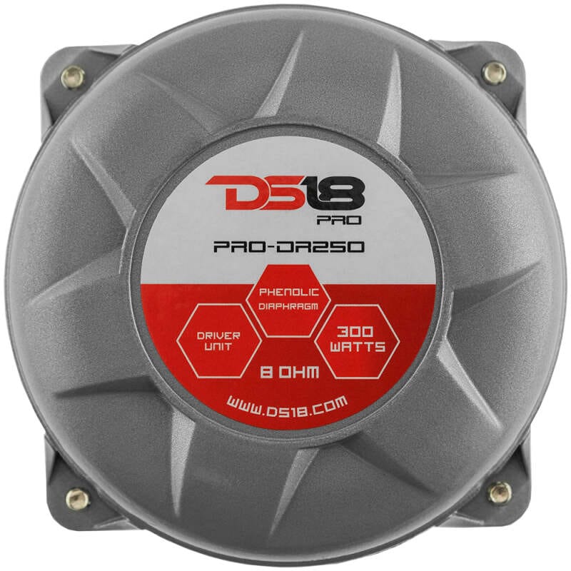 DS18 — DS18 1in Drivers Twist-On Throat 200 Watts RMS 2in Phenolic Vc 8 ohm