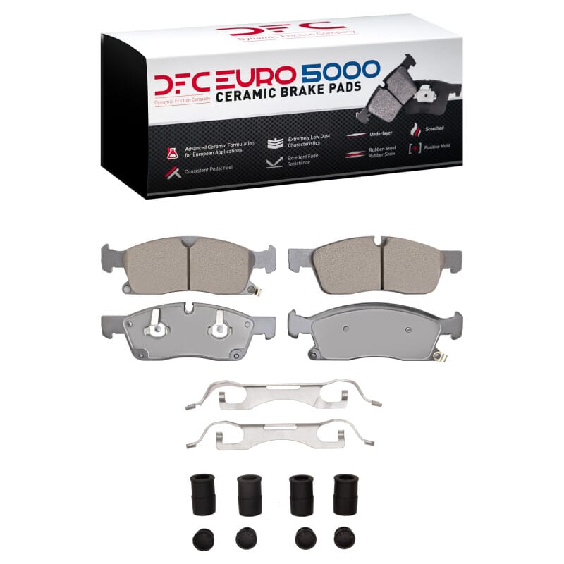 DFC — DFC 11-22 Dodge Durango Front Euro 5000 Ceramic Brake Pads and Hardware Kit
DFC EURO Pads + HW