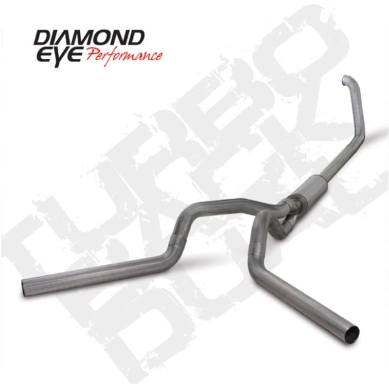 Diamond Eye Performance — Diamond Eye KIT 4in Turbo Back DUAL SS: 00-03 FORD 7.3L F250/F350