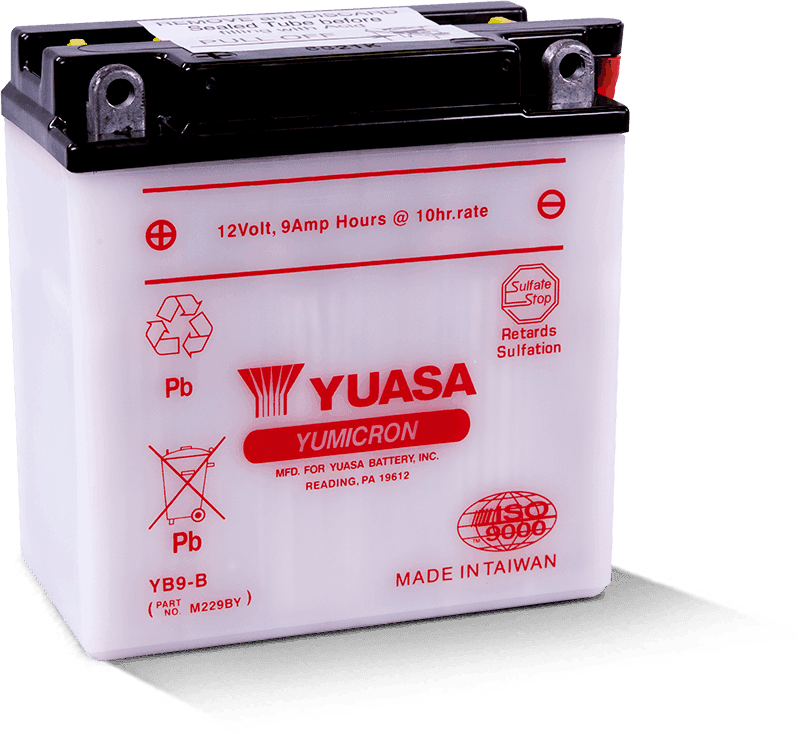 Yuasa Battery — Yuasa YB9-B Yumicron 12-Volt Battery