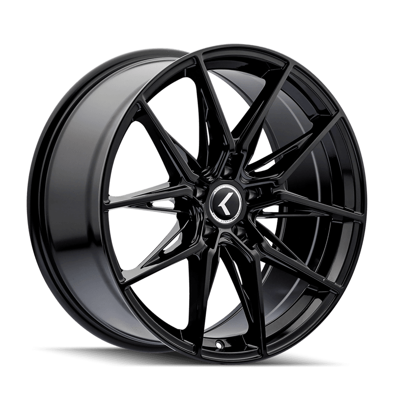 Kraze Wheels — Kraze KR196 Evolve 18x8.5 / 5x112 BP / 40mm Offset / 66.56mm Hub Gloss Black Wheel