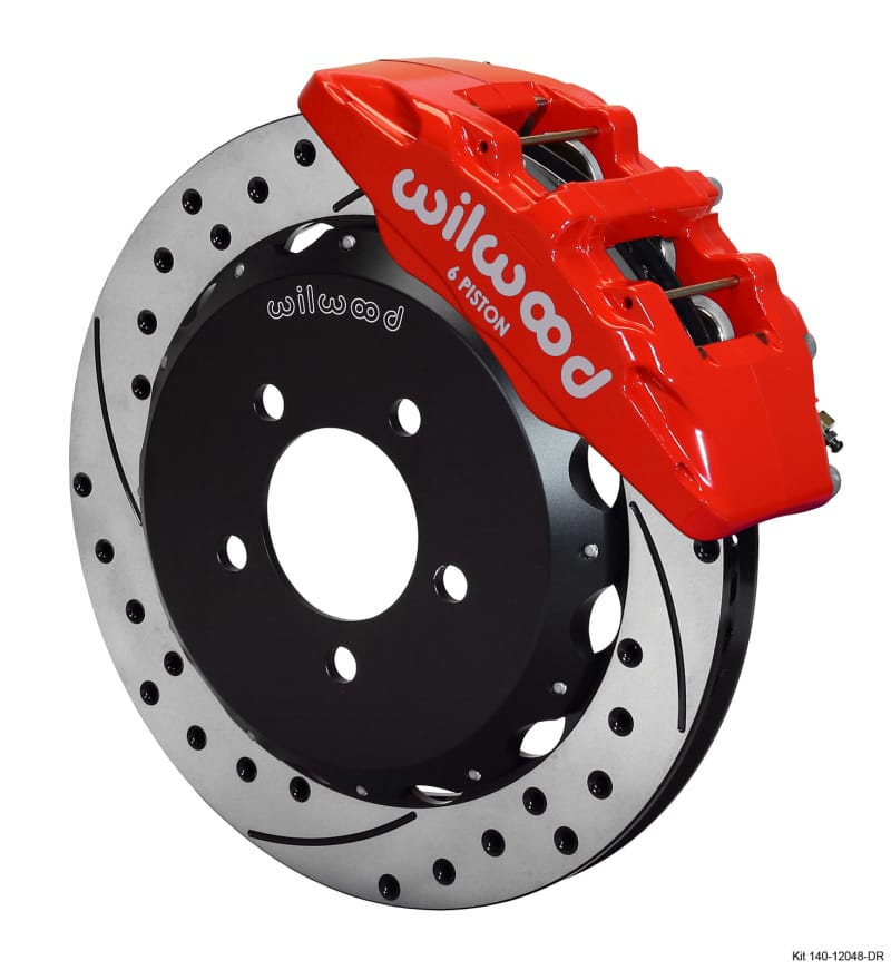 Wilwood — Wilwood Dynapro 6 Front Kit 12.88 x 1.00 Drilled Red
BRAKE KIT