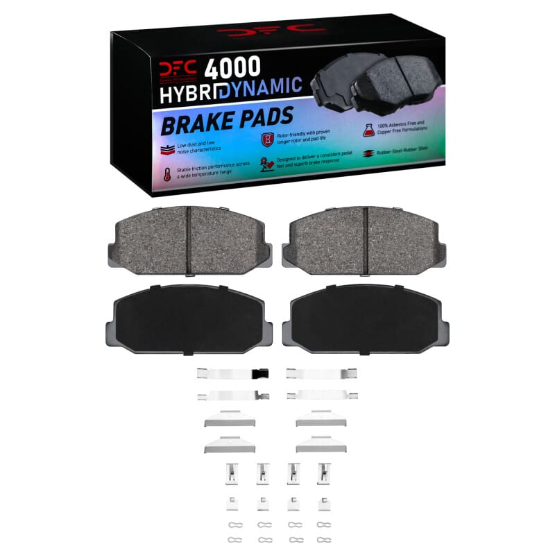 DFC — DFC 70-75 Toyota Corolla (US/Canada) Front 4000 HybriDynamic Brake Pads and Hardware Kit
DFC Brake Pad Set