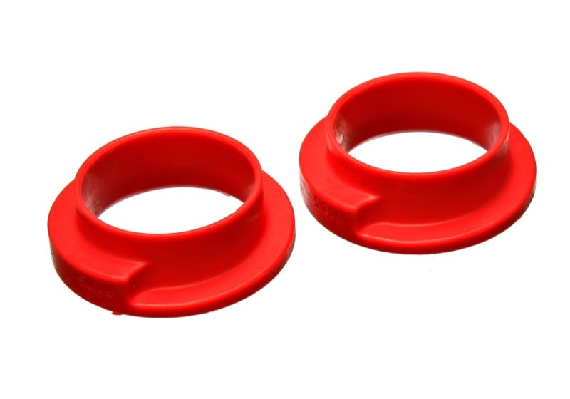 Energy Suspension — Energy Suspension Universal 2-3/16in ID 3in OD 1in H Red Coil Spring Isolators (2 per set)
CoilSprngInsulator