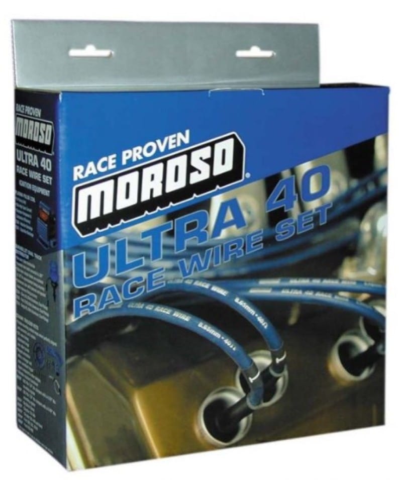 Moroso — Moroso Ford 429-460 Ignition Wire Set - Ultra 40 - Unsleeved - HEI - Black