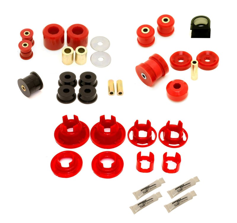 BMR Suspension — BMR 10-11 5th Gen Camaro Street Version Total Suspension Bushing Kit (BK041/BK021/BK022) - Black/Red