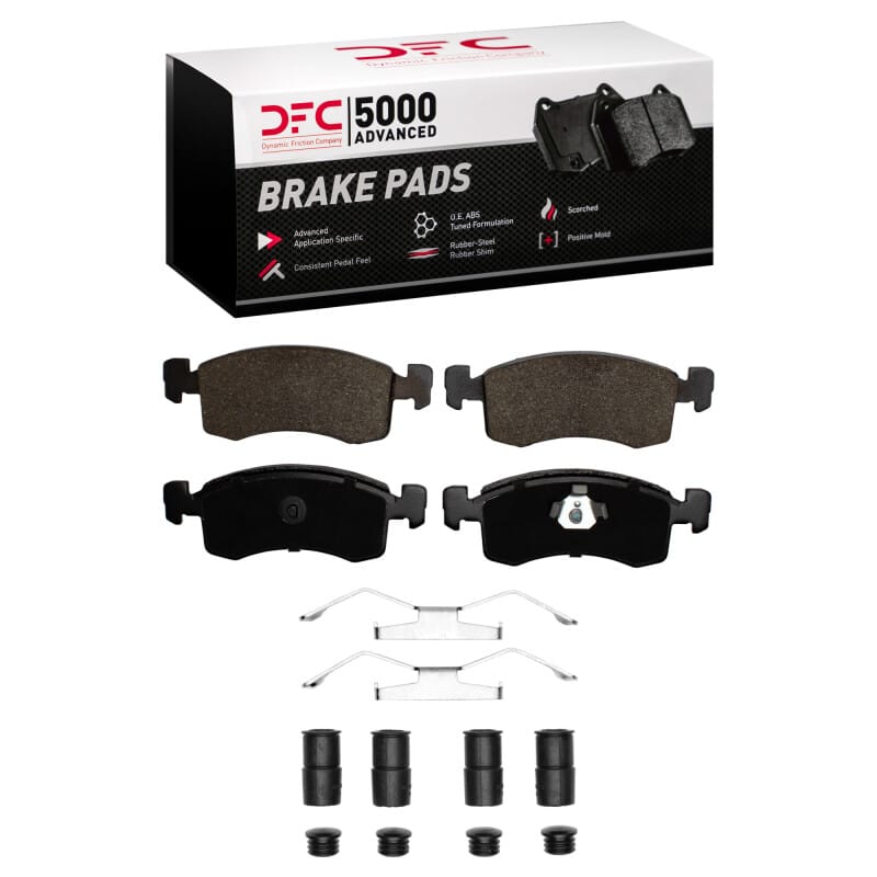 DFC — DFC 83-87 Chrysler Executive Limousine Front 5000 Advanced Semi Metallic Brake Pads and Hardware Kit
DFC Brake Pad Set