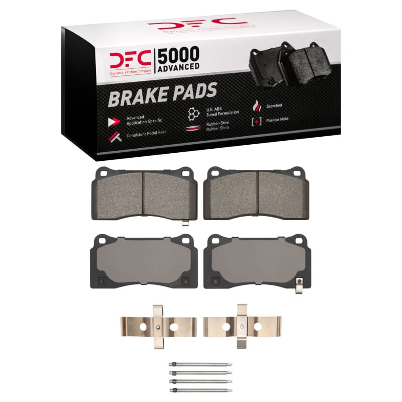 DFC — DFC 03-17 Dodge Viper Front/Rear 5000 Advanced Low Metallic Brake Pads and Hardware Kit
DFC Brake Pad Set