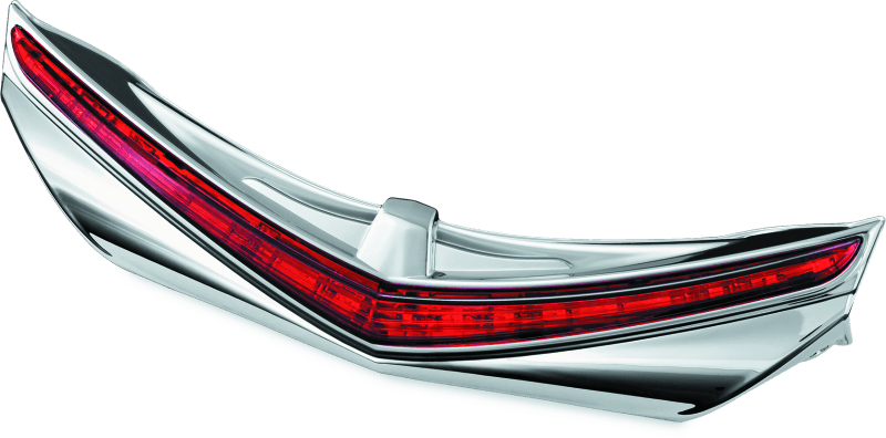 Kuryakyn — Kuryakyn L.E.D. Rear Fender Tip 12-17 GL1800 Chrome Red Lens