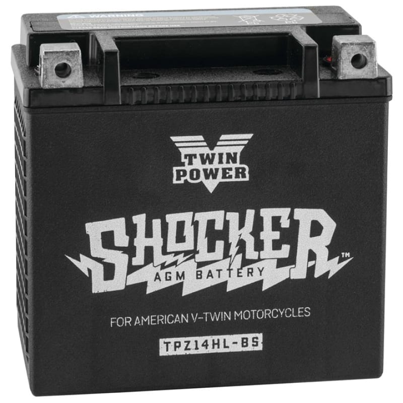 TwinPower — Twin Power YTX-14L Shocker Battery Replaces H-D 65958-04 220 CCA