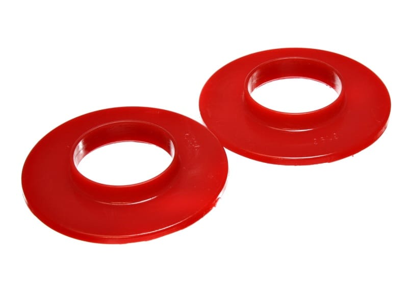 Energy Suspension — Energy Suspension Universal 2 3/16in ID 4 9/16in OD 5/8in H Red Coil Spring Isolators (2 per set)
CoilSprngInsulator