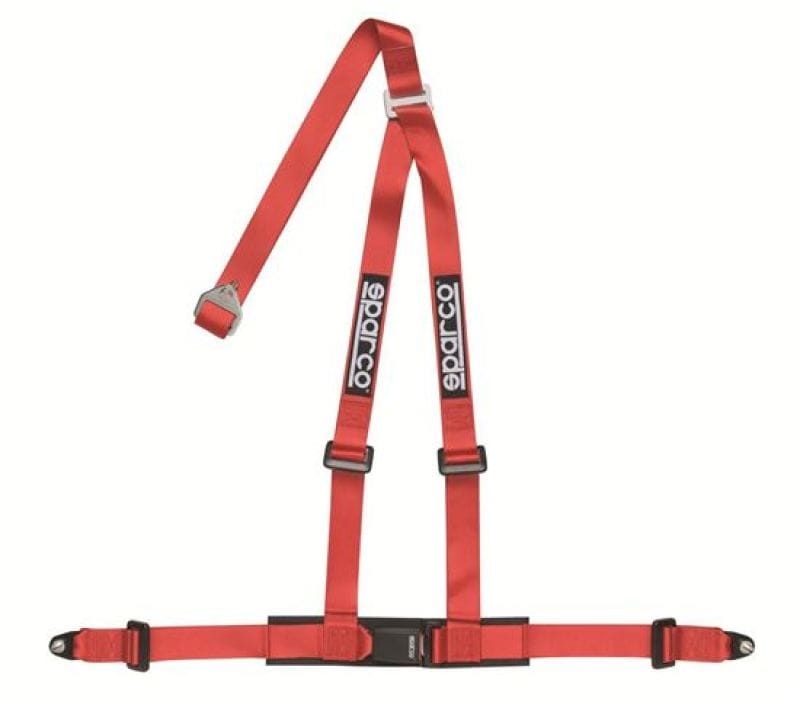 SPARCO — Sparco Belt 2in Red 3pt Bolt-In