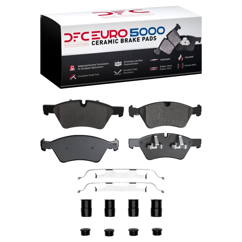 DFC — DFC 05-12 Mercedes-Benz R320 Front Euro 5000 Ceramic Brake Pads and Hardware Kit
DFC EURO Pads + HW