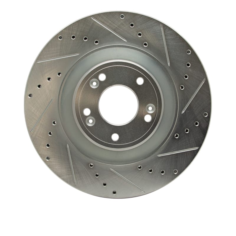 R1 Concepts — R1 11-17 Genesis G80 Front Right Drilled & Slotted Silver Brake Rotor
R1 Brake Rotor Drill