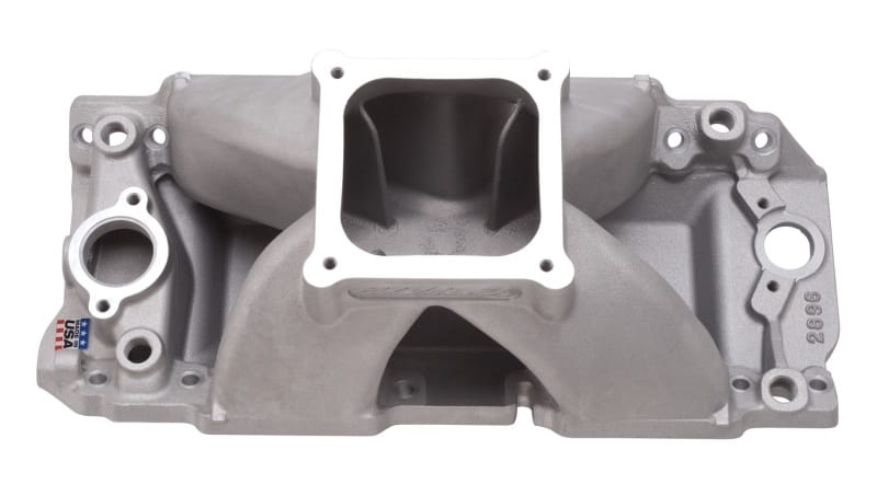 Edelbrock — Edelbrock Manifold BBC Short Deck Super Victor 565 Conventional Rect Port Heads
MANIFOLD-RACE