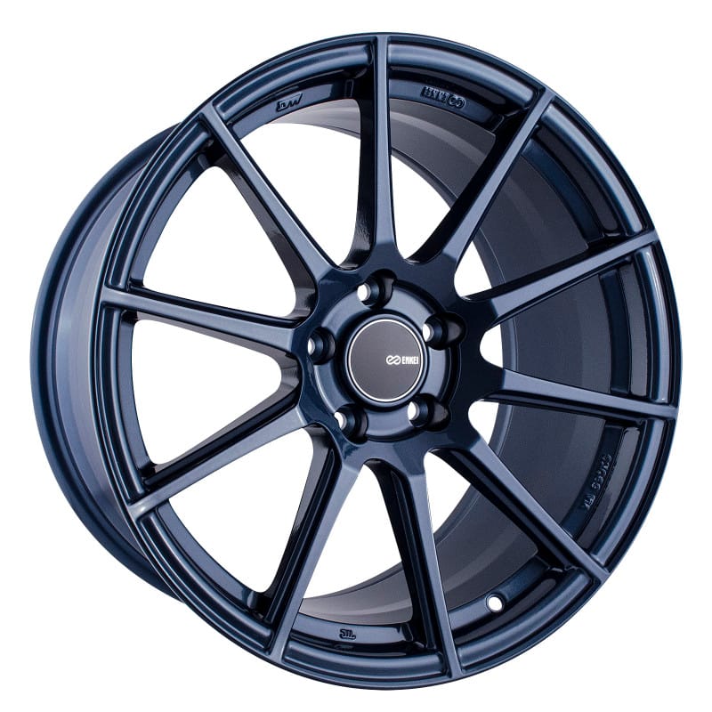 Enkei — Enkei TS10 18x9.5 35mm Offset 5x114.3 Bolt Pattern 72.6mm Bore Dia Blue Silver Wheel
enk499-895-6535BS