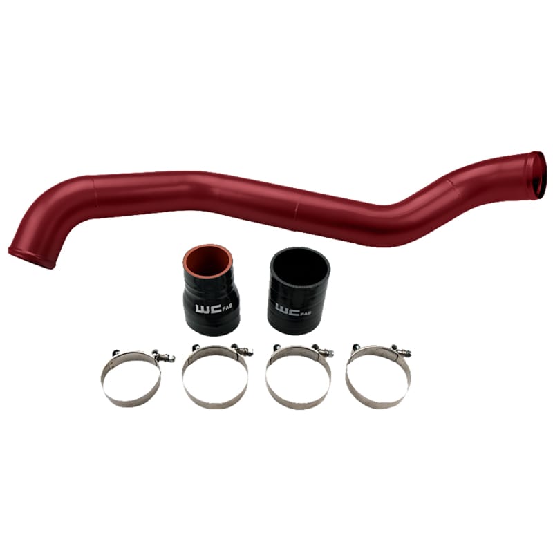 Wehrli — Wehrli 01-04 Chevrolet 6.6L LB7 Duramax Driver Side 3in Intercooler Pipe - WCFab Red
Dr IC Pipe 01-04 RED