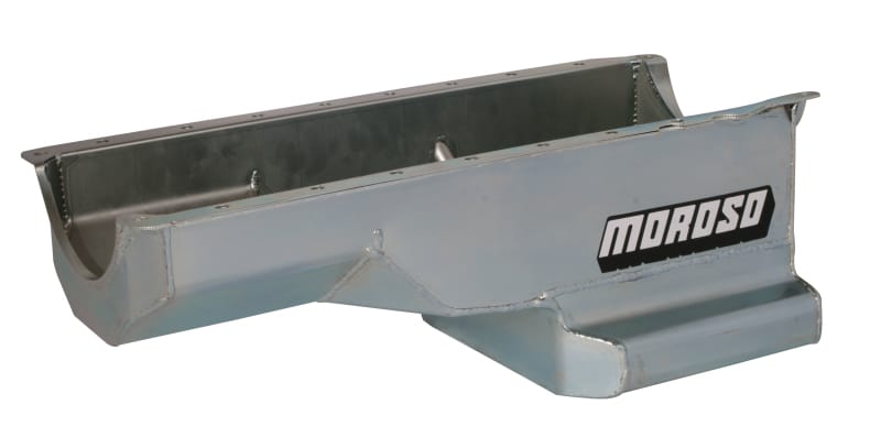 Moroso — Moroso Chevrolet Big Block Gen 5/6/GM A Body Kicked Out Wet Sump 6qt 8in Steel Oil Pan