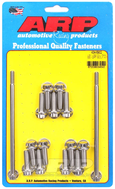 ARP — ARP Chevy LS1 LS2 Stainless Steel 12 Point Oil Pan Bolt Kit
