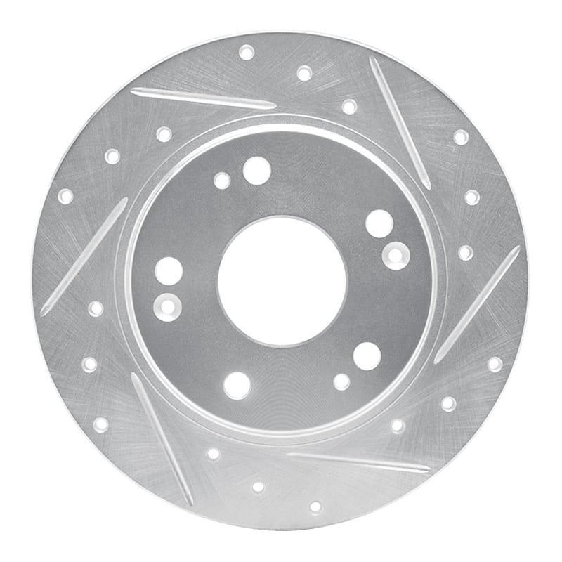 R1 Concepts — R1 11-15 Honda CR-Z Rear Right Drilled & Slotted Silver Brake Rotor
R1 Brake Rotor Drill