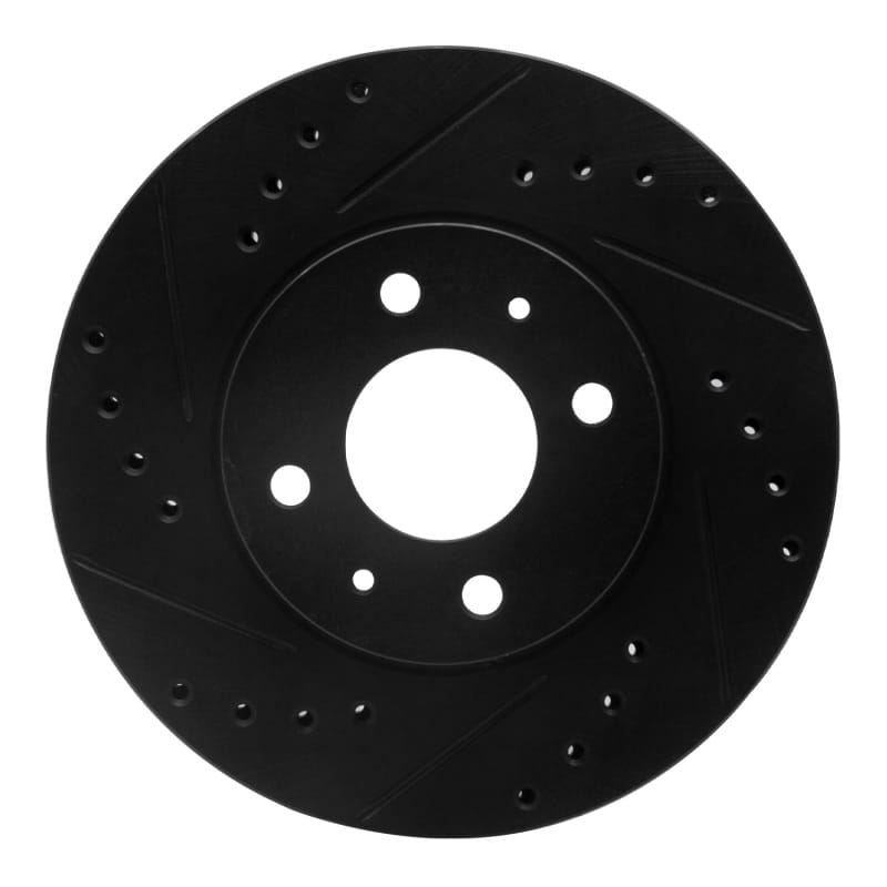 R1 Concepts — R1 91-94 Nissan Sentra Front Left Drilled & Slotted Black Brake Rotor
R1 Brake Rotor Drill