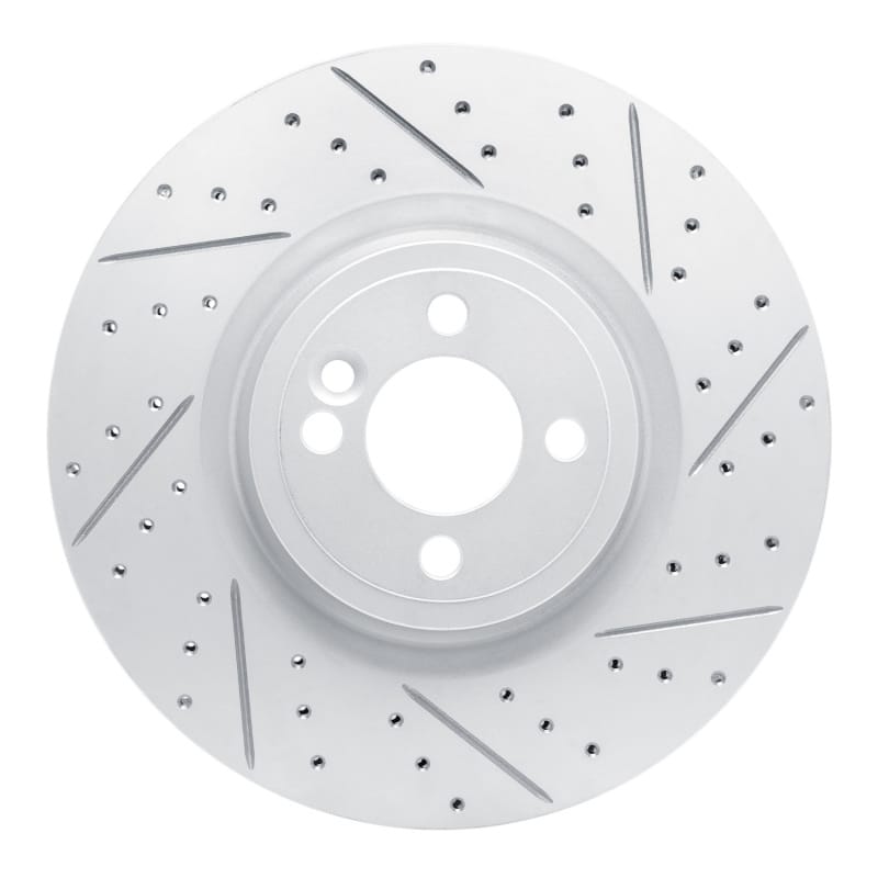 R1 Concepts — R1 13-13 Mini Cooper (Excl Clubman Front Right Drilled & Slotted Geo-Carbon Rotor
