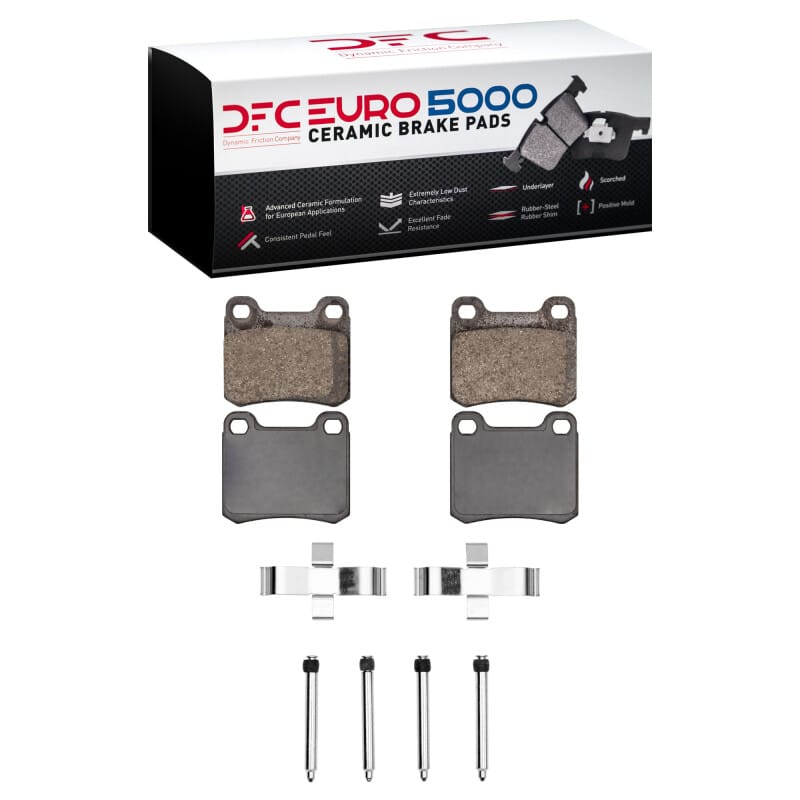 DFC — DFC 83-89 Mercedes-Benz 190E Rear Euro 5000 Ceramic Brake Pads and Hardware Kit
DFC EURO Pads + HW