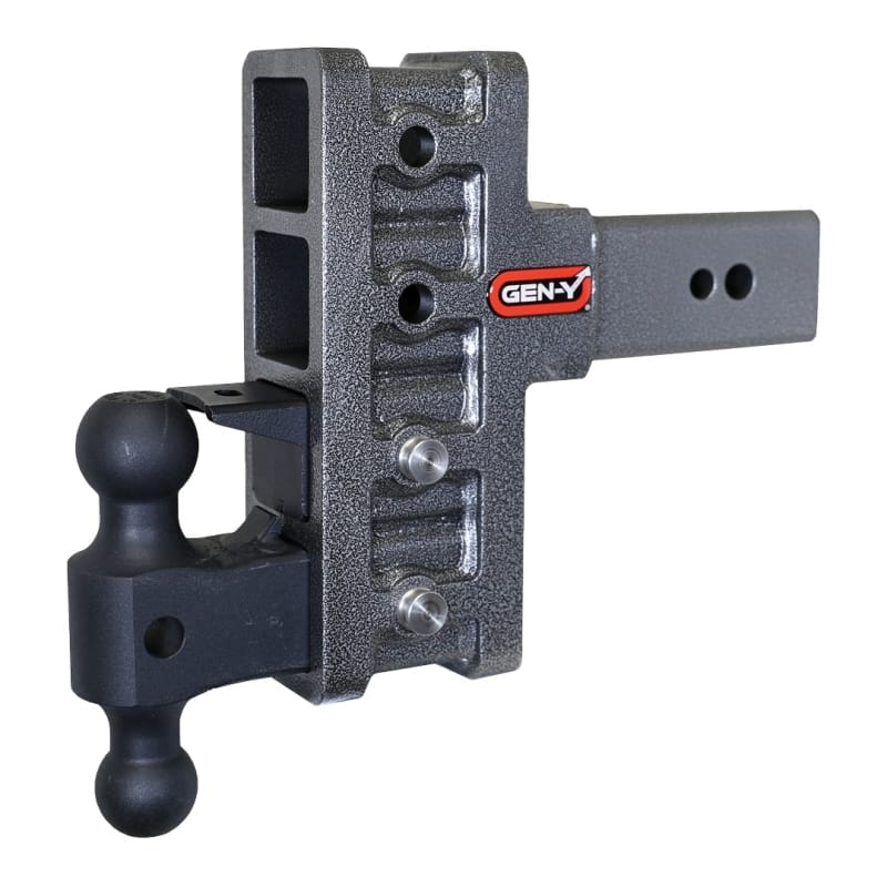 GEN-Y Hitch — Gen-Y Mega Duty 3in Shank 6in Offset Drop 32K Hitch w/GH-0161 Dual-Ball/GH-0162 Pintle Lock
Drop Hitch