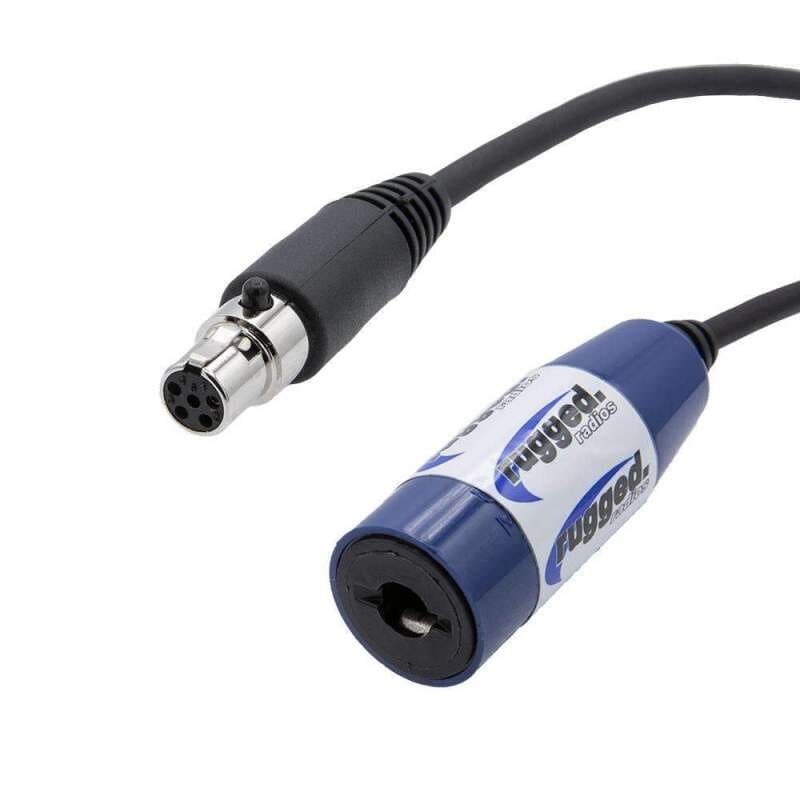 Rugged Radios — Rugged Radios OFFROAD Straight Cable to Intercom (Select Length) 2 Feet