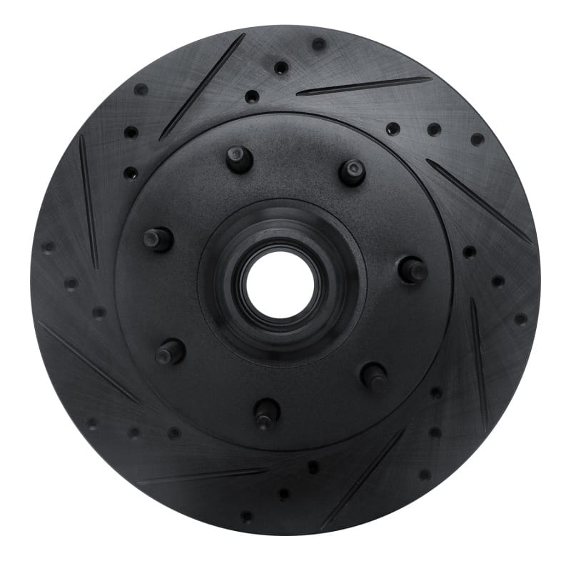R1 Concepts — R1 97-02 Ford F-250 2WD (Excl Super Duty) Front Left Drilled & Slotted Black Brake Rotor
R1 Brake Rotor Drill