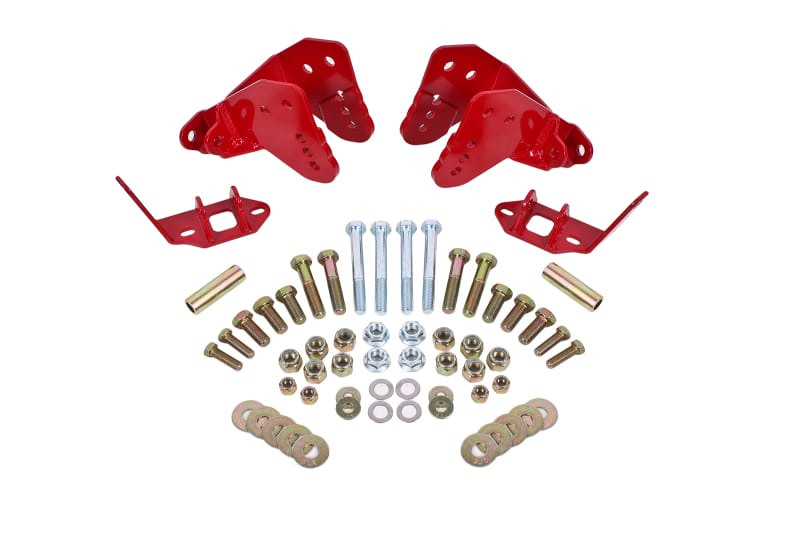 BMR Suspension — BMR 78-87 G-Body Rear Coilover Conversion Kit w/ Control Arm Bracket - Red