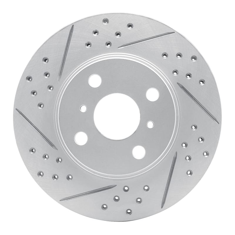 R1 Concepts — R1 04-06 Scion Xa Front Left Drilled & Slotted Geo-Carbon Rotor
