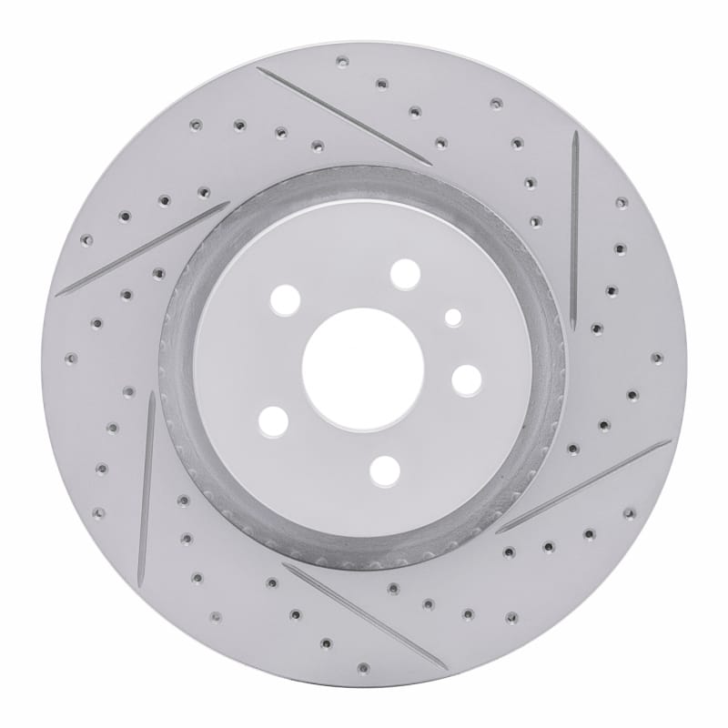 R1 Concepts — R1 15-21 Ford Edge Front Right Drilled & Slotted Geo-Carbon Rotor