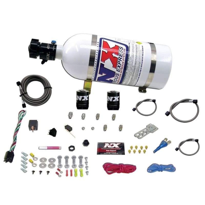 Nitrous Express — Nitrous Express Shark SHO 400 HP Single Nozzle Nitrous Kit w/10lb Bottle
Injection System Kit
N2OSys