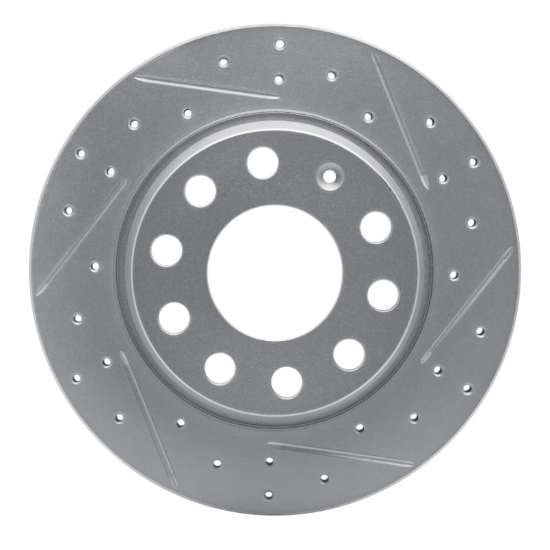 R1 Concepts — R1 00-08 Audi A4 Quattro Rear Right Drilled & Slotted Geo-Carbon Rotor
