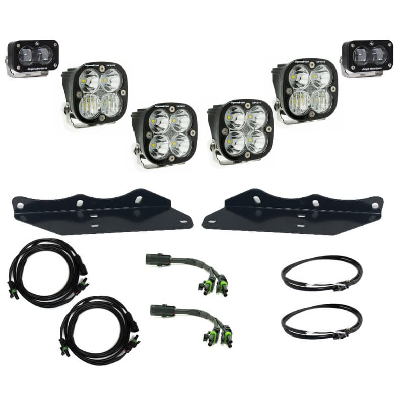 Baja Designs — Baja Designs 17-20 Ford F-150 Raptor S2 SAE Sportsmen Fog Pocket Kit - Clear