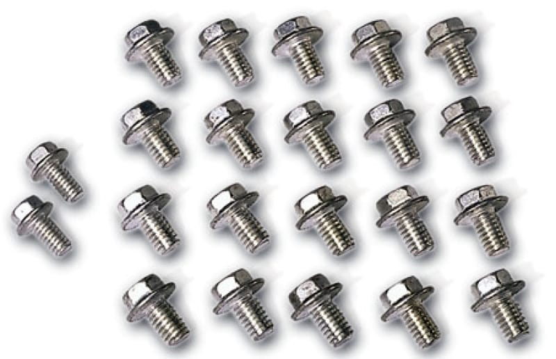 Moroso — Moroso Bolts Oil Pan Chevrolet Big Block/Pontiac Self Locking Oil Pan Bolts - Set of 22