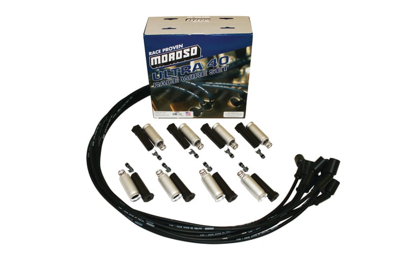 Moroso — Moroso GM LS Ignition Wire Set - Ultra 40 - Unsleeved - Coil-On - Black