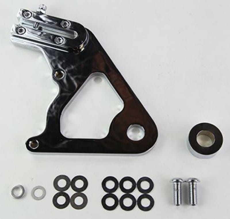 Wilwood — Wilwood Caliper Mounting Kit Chrome w/Bracket GP310 1984-99 Softail
BRACKET,KIT