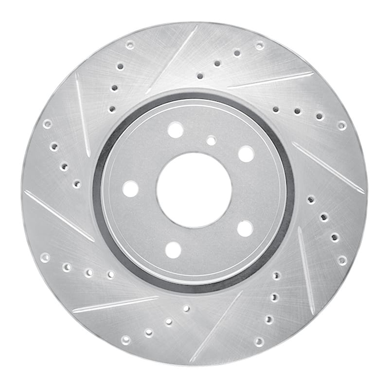 R1 Concepts — R1 05-14 Infiniti FX37 Front Left Drilled & Slotted Silver Brake Rotor
R1 Brake Rotor Drill