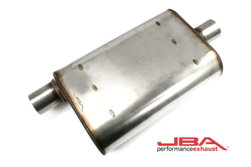 JBA — JBA Universal Chambered Style 304SS Muffler 13x9.75x4 2.5in Inlet Diameter Offset/Center
Muffler