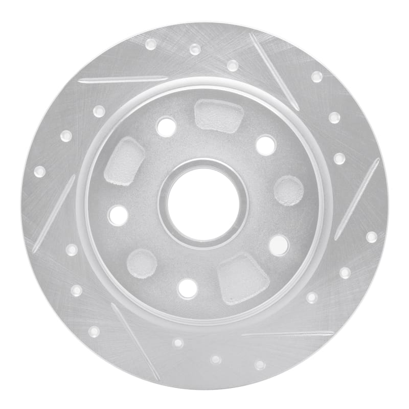R1 Concepts — R1 88-92 Ford Probe Rear Right Drilled & Slotted Silver Brake Rotor
R1 Brake Rotor Drill