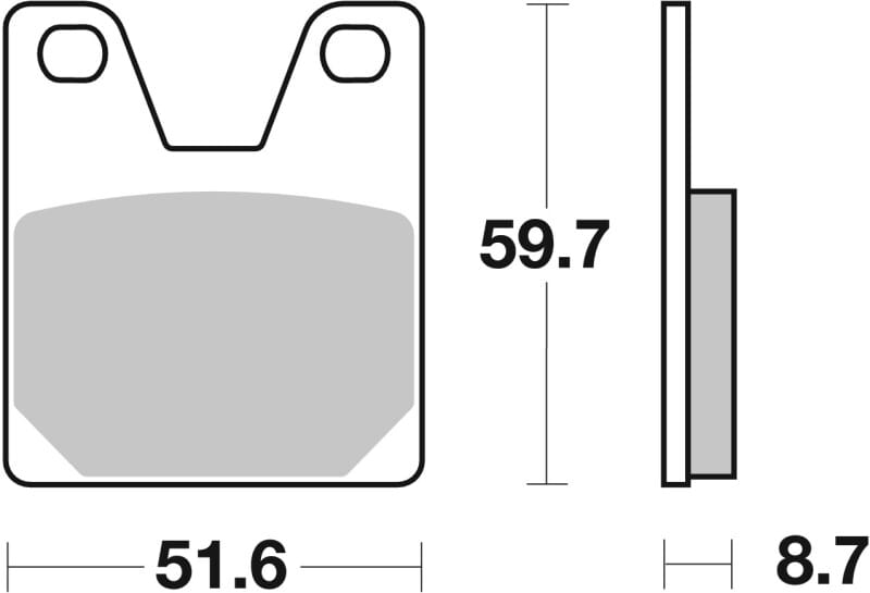 Brembo OE Powersports — Brembo OE 99-02 Yamaha YZF R7 OW02 750cc Brake Pad - Rear