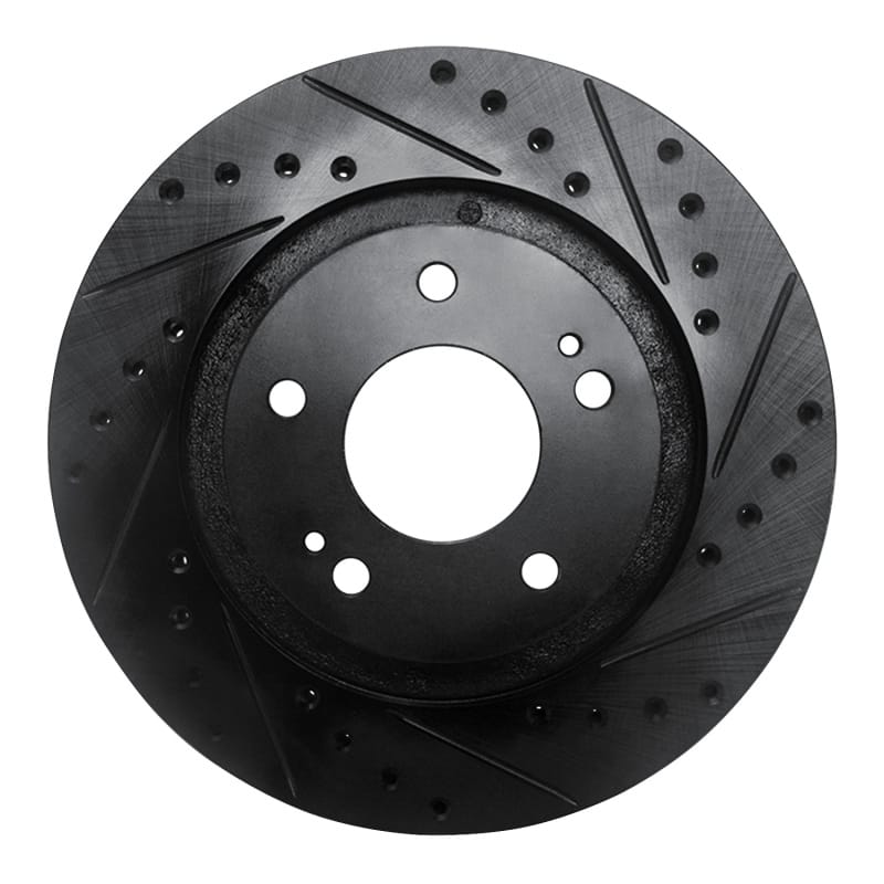R1 Concepts — R1 05-22 Mitsubishi Outlander PHEV Front Right Drilled & Slotted Black Brake Rotor
R1 Brake Rotor Drill