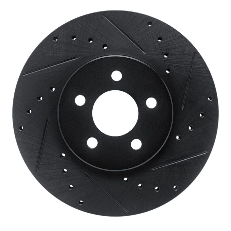R1 Concepts — R1 89-95 Chrysler Daytona Front Right Drilled & Slotted Black Brake Rotor
R1 Brake Rotor Drill