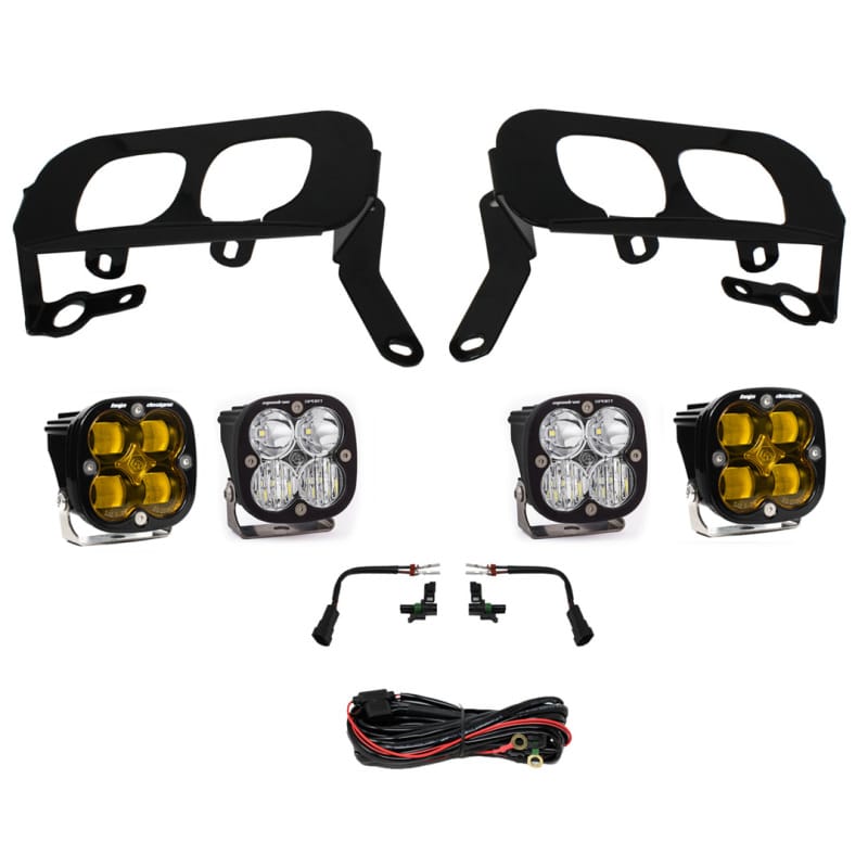 Baja Designs — Baja Designs 14-15 Silverado 1500 White Fog Pocket Kit - Amber