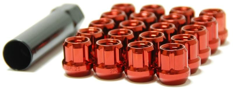 Wheel Mate — Wheel Mate Muteki Open End Lug Nuts - Red 12x1.25