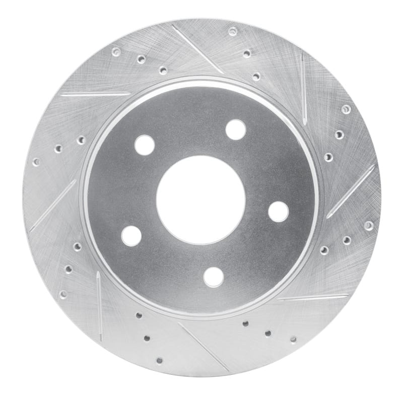 R1 Concepts — R1 08-12 Jeep J8 Front Right Drilled & Slotted Silver Brake Rotor
R1 Brake Rotor Drill