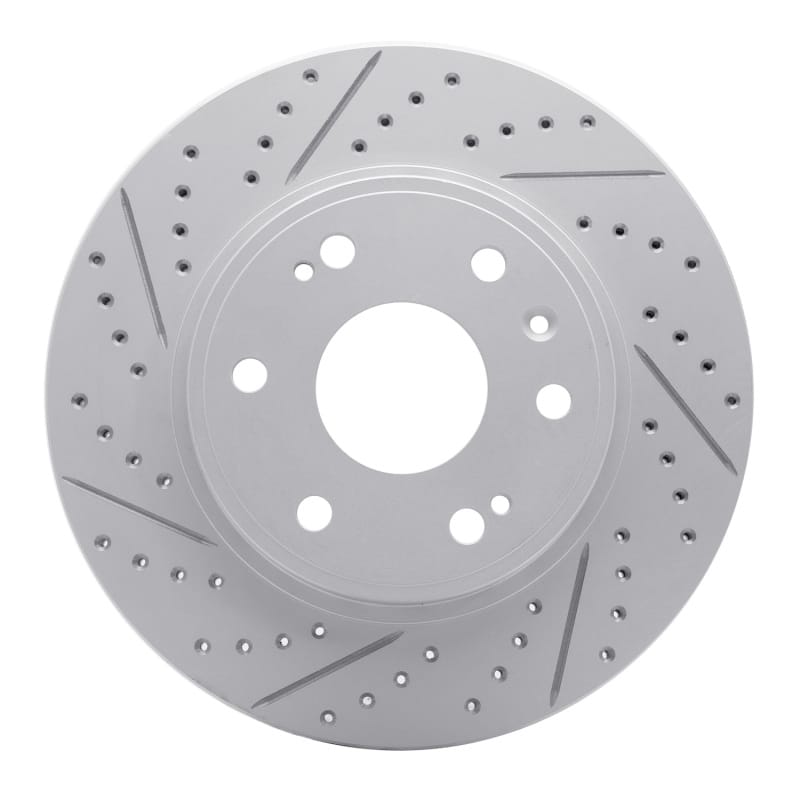 R1 Concepts — R1 09-20 Chevrolet Tahoe Front Right Drilled & Slotted Geo-Carbon Rotor